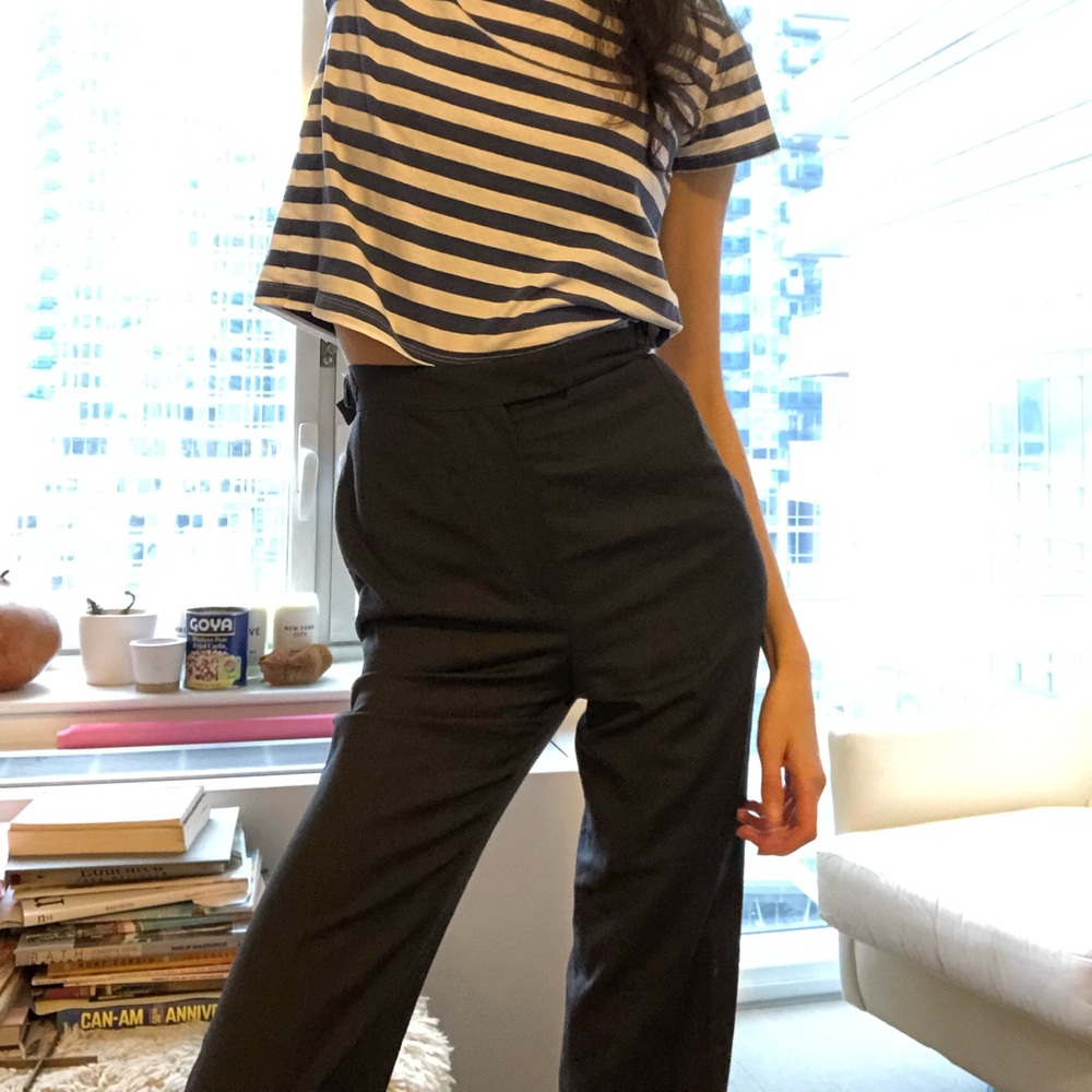 Chloé xs menswear high waist pants